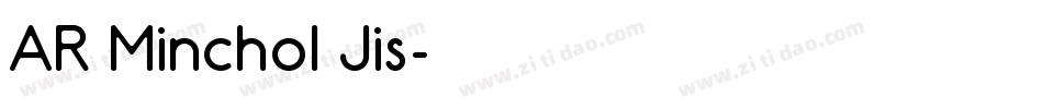 AR Minchol Jis字体转换